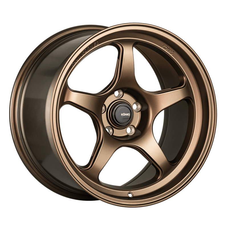 Konig Hyperspec 19x8.5A 5x114.3 ET32 Matte Bronze Wheel (Knurled Bead) - JDMuscleSPKkngHP89514328