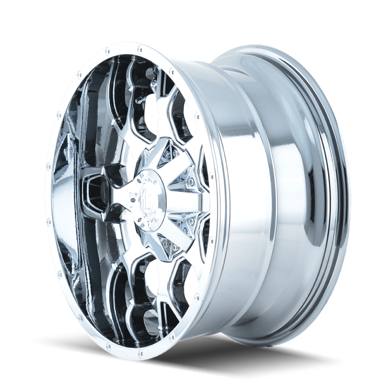 Mayhem 8015 Warrior 18x9 / 5x114.3 BP / 18mm Offset / 87mm Hub Chrome Wheel - JDMuscleSPK518448
