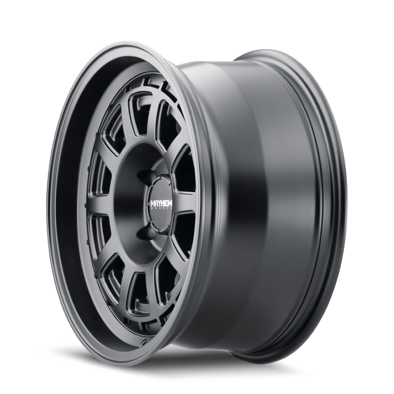 Mayhem 8303 Voyager 15x7 / 5x114.3 BP / 15mm Offset / 72.6mm Hub Matte Black Wheel - JDMuscleSPK518220