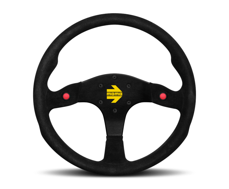 Momo MOD80 Steering Wheel 350 mm - Black Suede/Black Spokes - JDMuscleSPKmomR1980/35S
