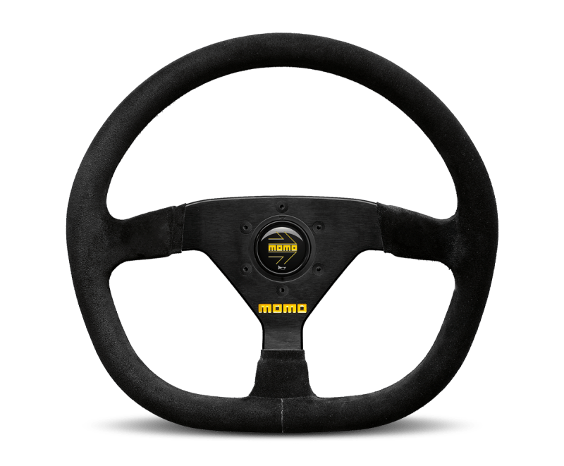 Momo MOD88 Steering Wheel 320 mm - Black Suede/Black Spokes - JDMuscleSPKmomR1988/32S