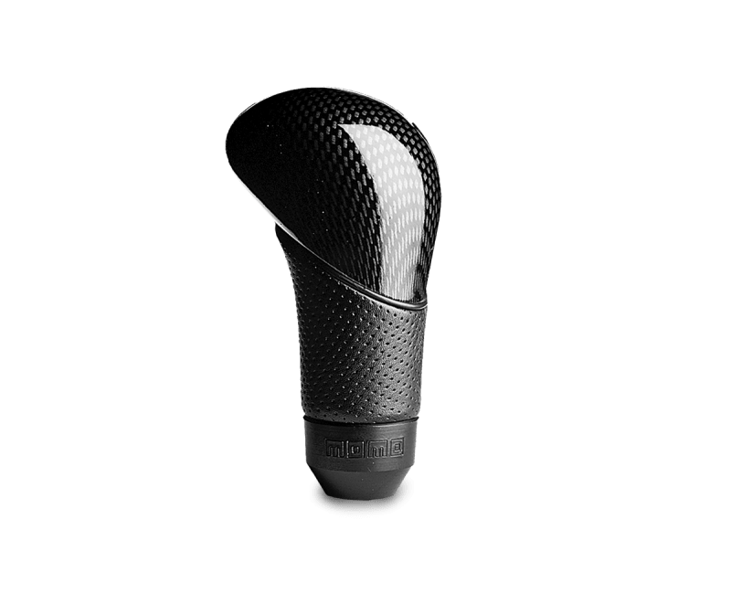 Momo Shadow Shift Knob - Black Airleather, Carbon Effect Insert - JDMuscleSPKmomSUBKCA