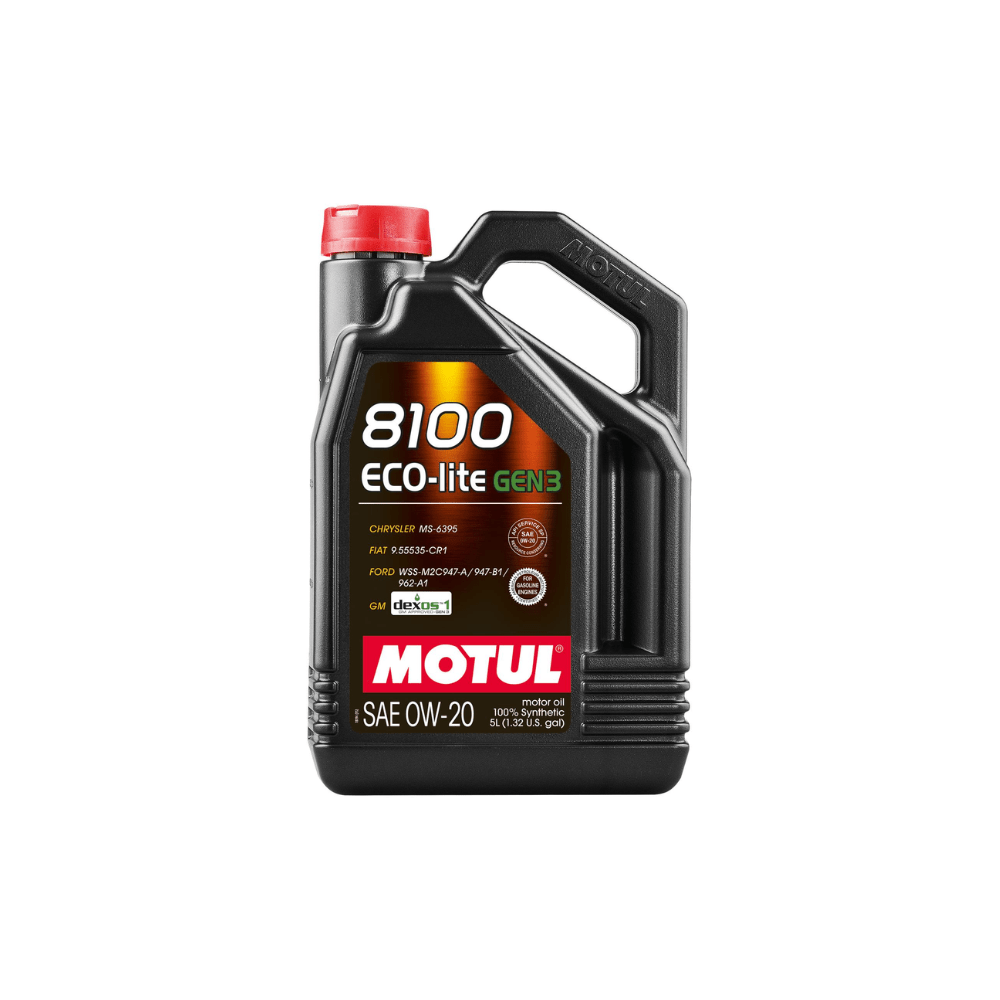Motul Gen3 5L Synthetic Engine Oil 8100 0W20 ECO - LITE - JDMuscleEngine Oilmot111364