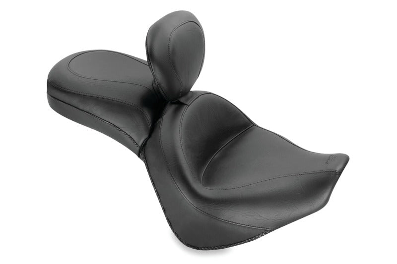 Mustang 06 - 21 Kawasaki Vulcan 900 Classic, Custom Touring 1PC Seat w/Driver Backrest - Black - JDMuscleShop the look 2mmp79417