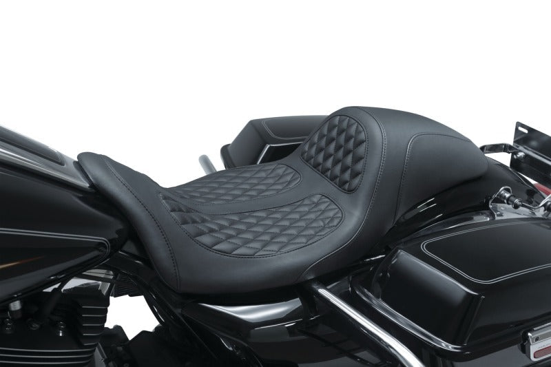 Mustang 08 - 21 Harley Electra Glide,Rd Glide,Rd King ,Str Glide Hightail Fastback 1PC Seat - Black - JDMuscleShop the look 2mmp75947