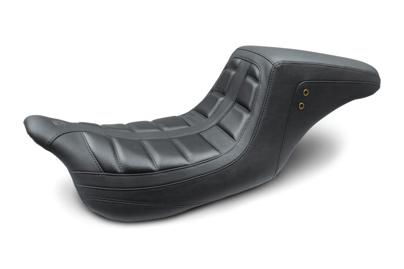 Mustang 08 - 21 Harley Electra Glide,Rd Glide,Rd King, Str Glide Squareback 1PC Seat - Black - JDMuscleShop the look 2mmp75239