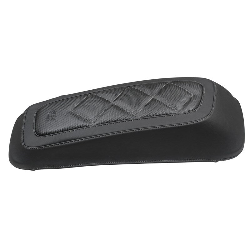 Mustang 08 - 21 Harley FL Touring Saddlebag Lid Covers Diamond Stitch - Black - JDMuscleShop the look 2mmp77643