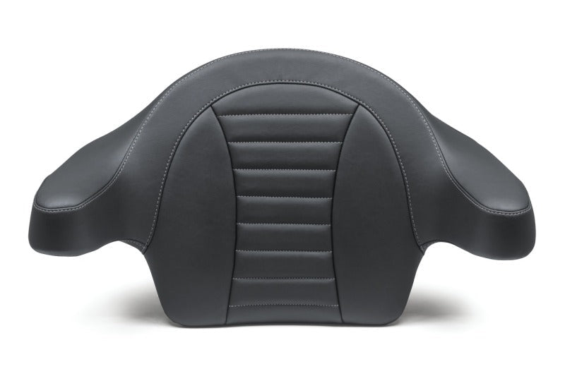 Mustang 14 - 21 HD FL Touring Extended Arm Wrap - Around Backrest Deluxe - Black w/Grey Stitching - JDMuscleShop the look 2mmp79014GM