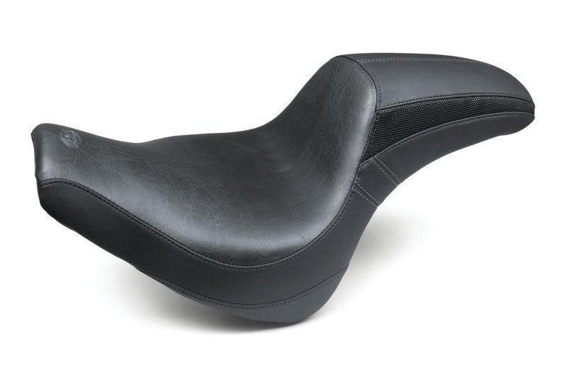 Mustang 18 - 21 Harley Fat Bob Tripper Fastback 1PC Seat - Black - JDMuscleShop the look 2mmp75709