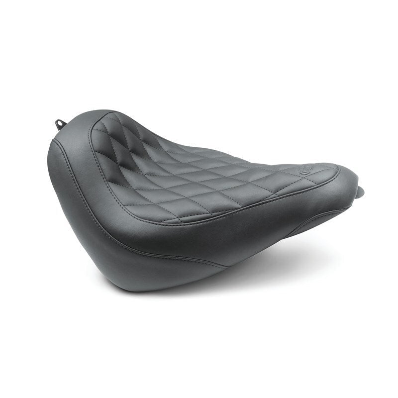 Mustang 18 - 21 Harley Softail Slim Wide Tripper Solo Seat Diamond Stitch - Black - JDMuscleShop the look 2mmp83047