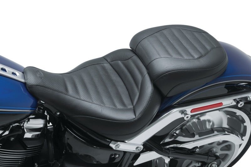 Mustang 18 - 23 Harley Fat Boy Standard Touring Passenger Seat - Black - JDMuscleShop the look 2mmp75833