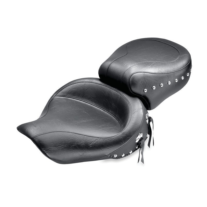 Mustang 91 - 05 Harley Dyna Wide Touring 1PC Seat - Black - JDMuscleShop the look 2mmp75111