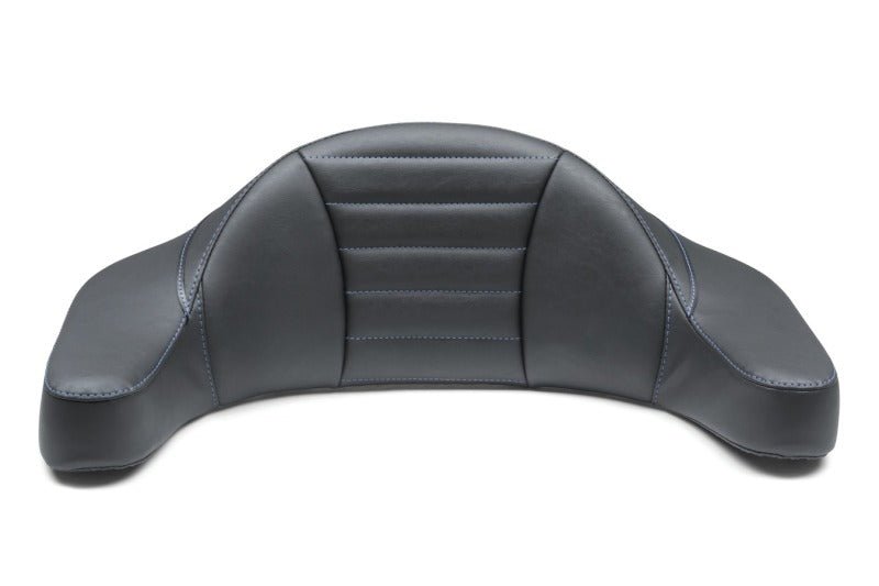 Mustang 93 - 13 HD FL Super Touring Extended Arm Wrap - Around Backrest Deluxe - Black w/Blue Stitching - JDMuscleShop the look 2mmp79013SB