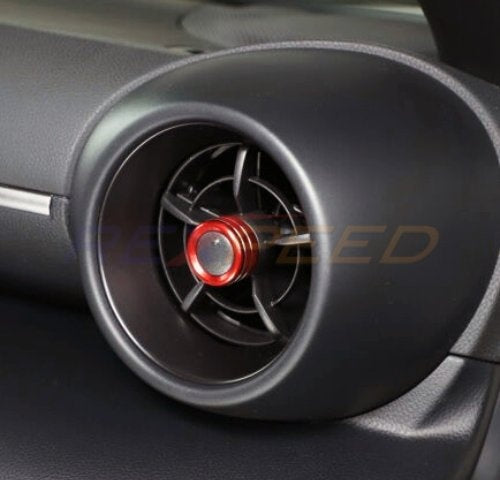Rexpeed 2022+ GR86 / BRZ Alloy Audio Volume and AC Knob Cover – Red | FR148R