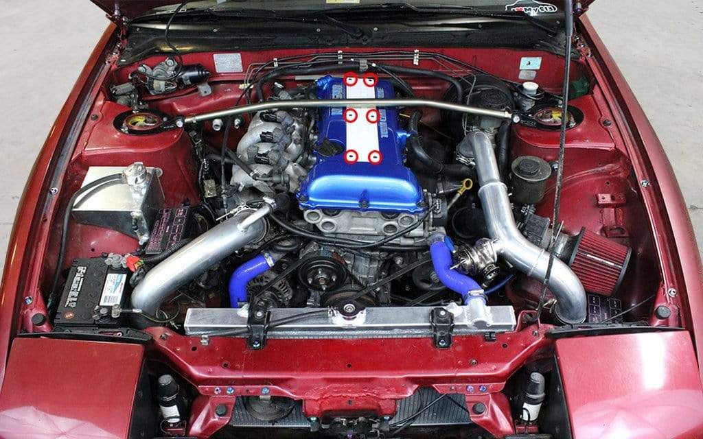 Nissan SR20DET Titanium Coil Pack Cover Kit - JDMuscleHardware KitsNIS-043-Ti-SLKOil Slick