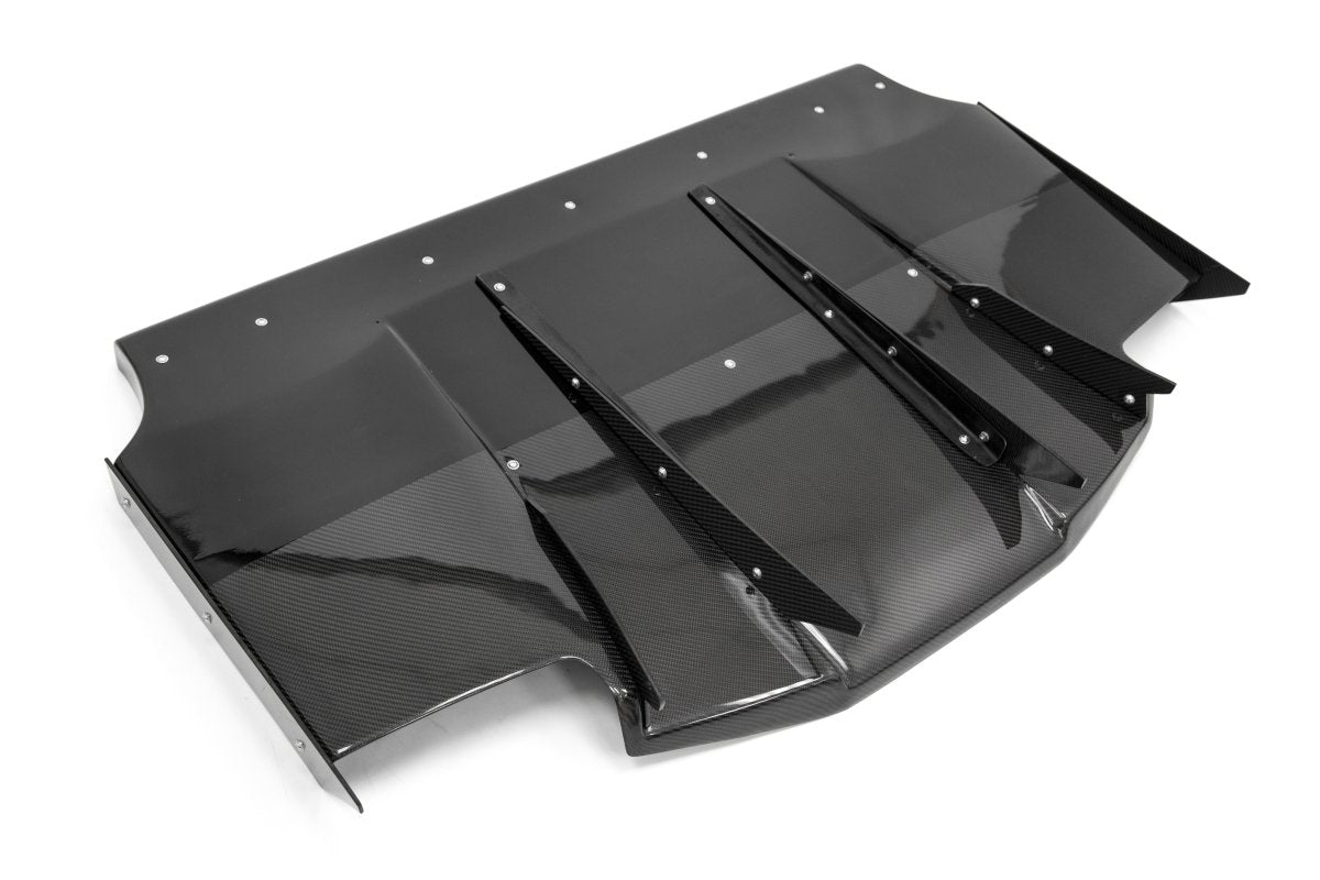 OLM Half Carbon VA Style Rear Diffuser - 2015 - 2020 WRX / STI - JDMuscleOLMOLM15WRXVARDCF1