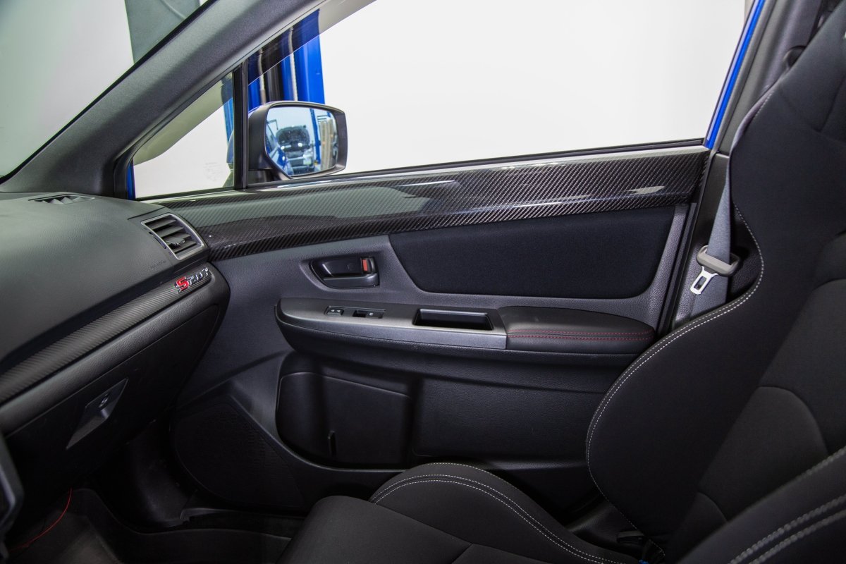 OLM LE Dry Carbon Front Door Trim Upper Panels - 15+ WRX / STI - JDMuscleOLMA.70021.1