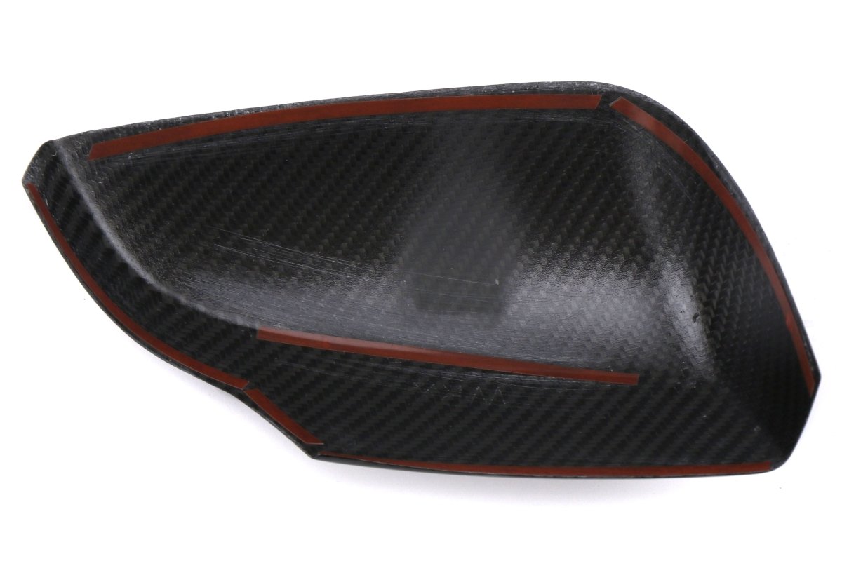 OLM Pre - preg Carbon Fiber Mirror Covers (with Turn Signal Hole) - Gloss Carbon Fiber - 2015 - 2021 Subaru WRX / STI (With Turn Signal Holes) - JDMuscleOLMMRC-WRX14WHGDCF