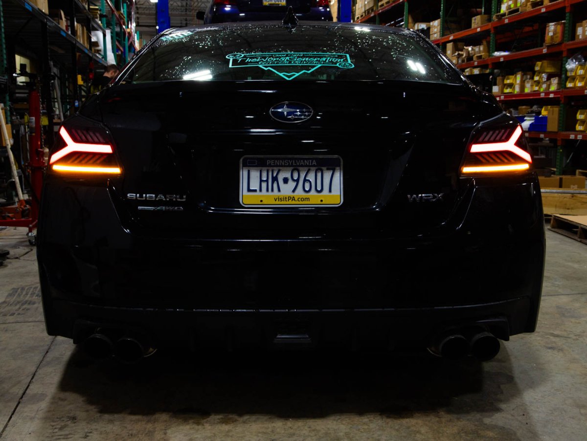 OLM Y - Spec LED Taillights (Clear Lens White Optic) - 2015 - 2021 WRX / STI - JDMuscleOLME.47004.1-CW
