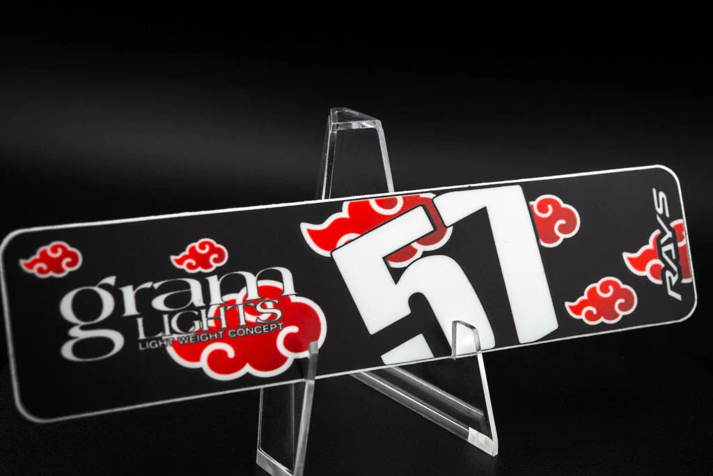 Overnight.Crew Rays Gram Lights 57DR/57CR Spoke Stickers (4 PCS