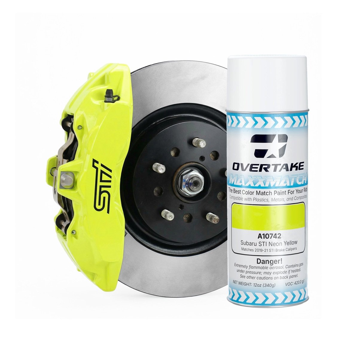 OVERTAKE MaxxMatch Paint - Subaru STI Neon Yellow - JDMuscleExterior & BodyA10742