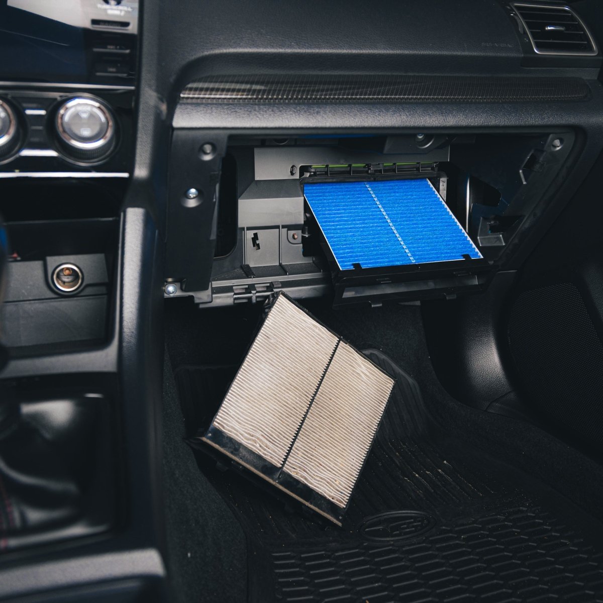 OVERTAKE Micro Carbon Cabin Air Filter - Subaru 2022 - 2026 WRX / 2019 - 2024 Forester - JDMuscleHigh Flow Replacement Panel FiltersA10271