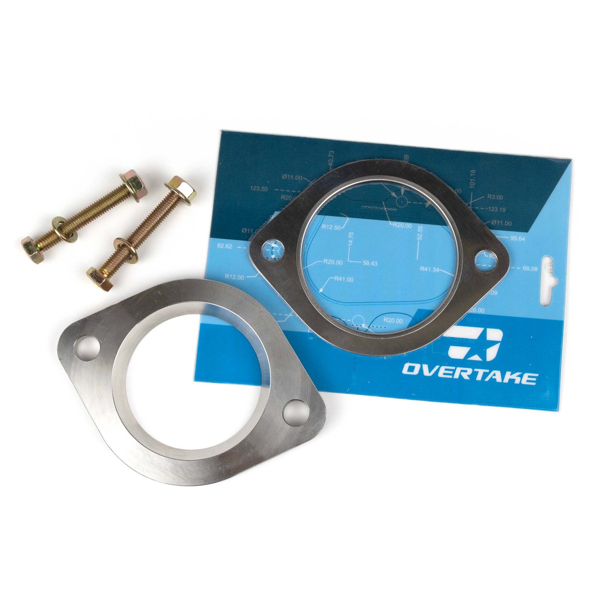 OVERTAKE OEM Downpipe to 3in Cat Back Adapter Subaru Turbo Models - JDMuscleExhaust Gaskets and HardwareA10024