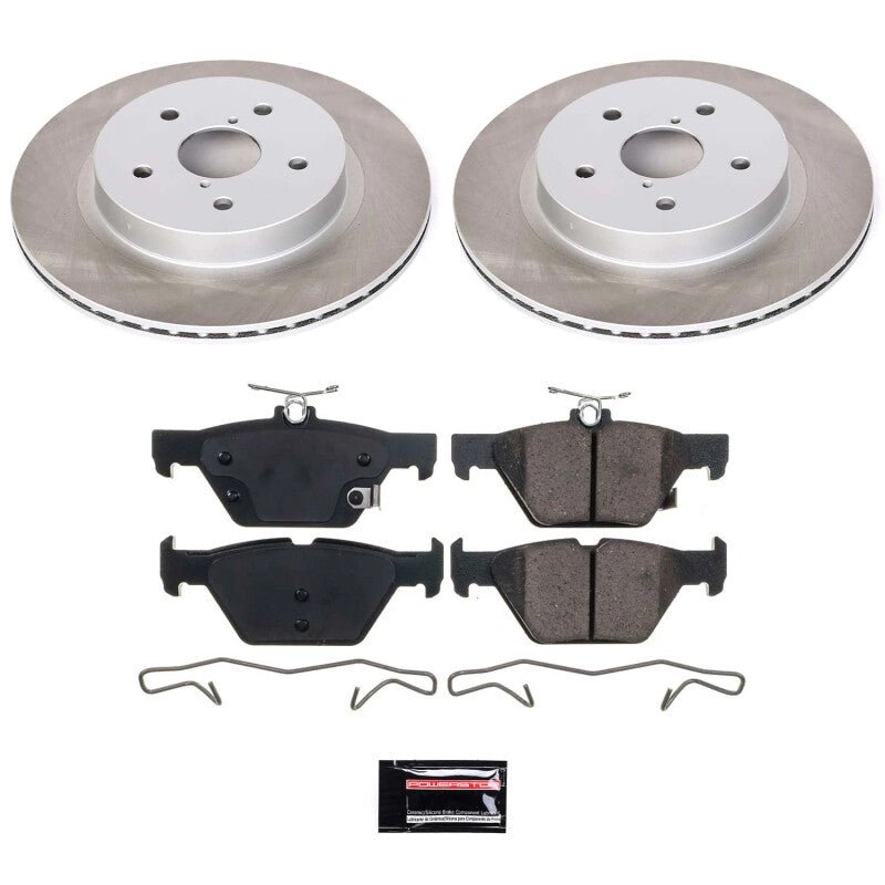 Power Stop 16 - 20 WRX Rear Semi - Coated Rotor Kit - JDMuscleSPKpsbSC7039