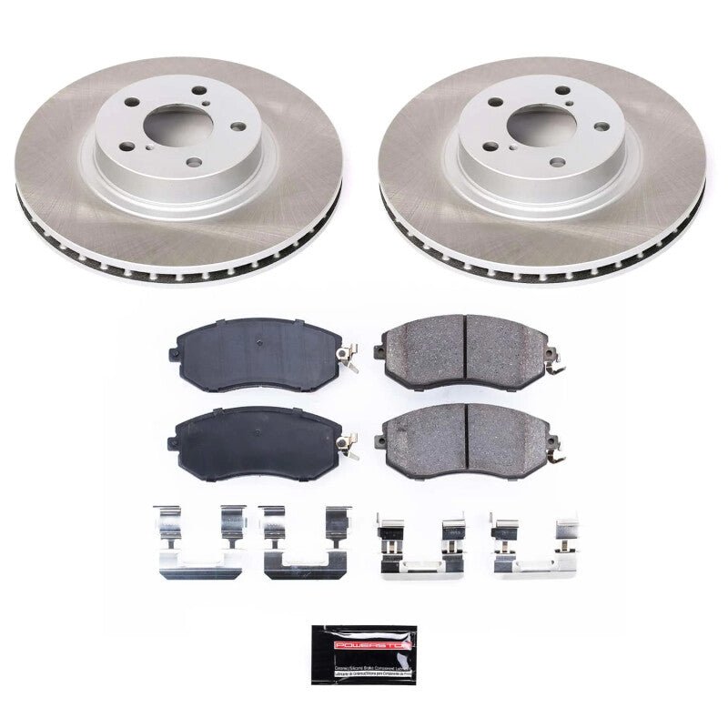 PowerStop Z17 Semi - Coated Rotor Brake Kit for Subaru Impreza and BRZ (2011 - 2015) - JDMuscleSPK758564