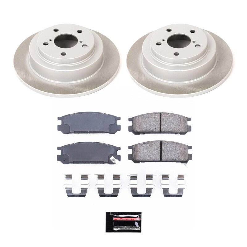 PowerStop Z17 Semi - Coated Rotor Brake Kit for Subaru Legacy 1998 - 1999 - JDMuscleSPK758309