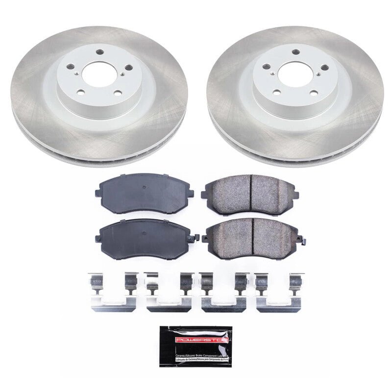 PowerStop Z17 Semi - Coated Rotor Brake Kit for Subaru Outback 2002 - 2005 - JDMuscleSPK758215