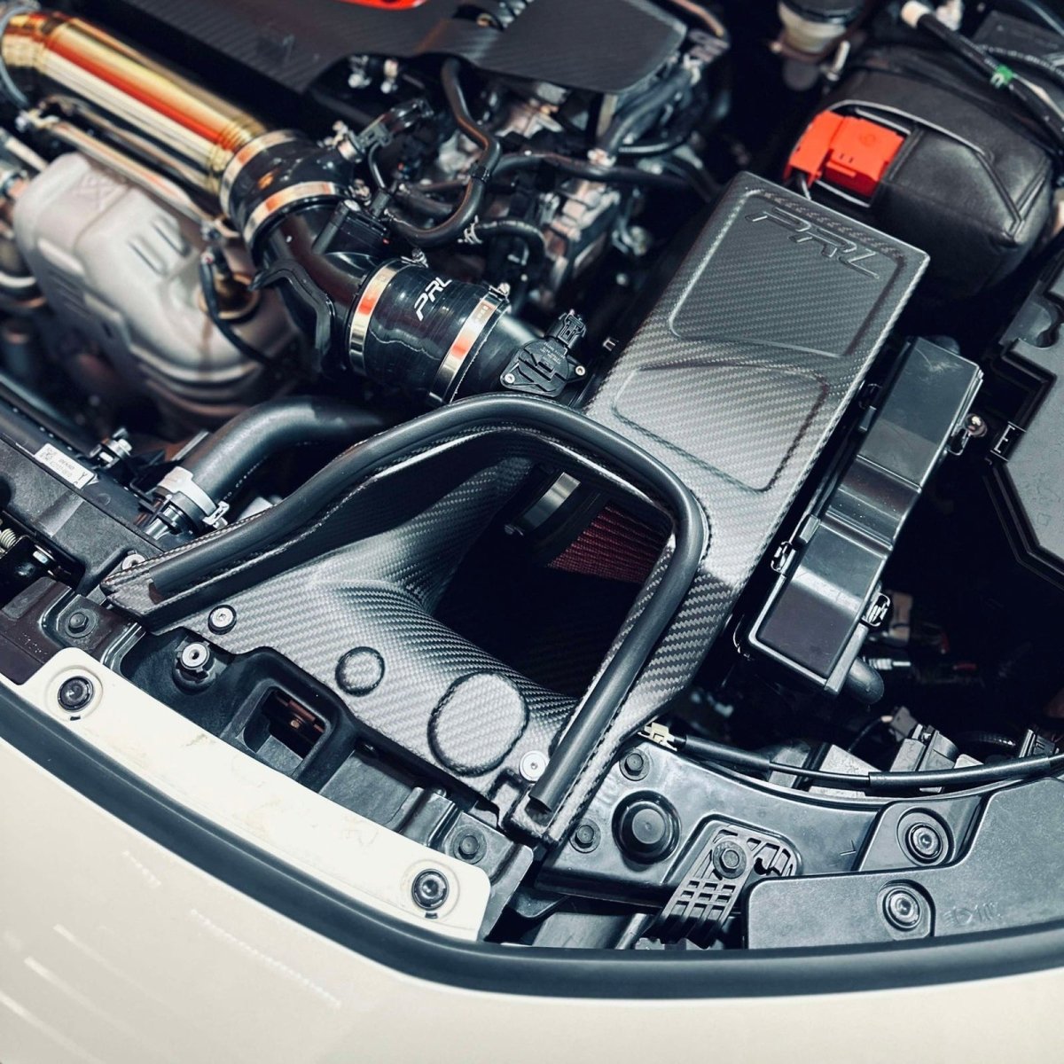 PRL 23+ Civic Type - R FL5 / 24+ Integra Type - S DE5 Matte Carbon Fiber High Volume Intake System | PRL1.1001.1.CARM - JDMuscleIntakesPRL1.1001.1.CARM