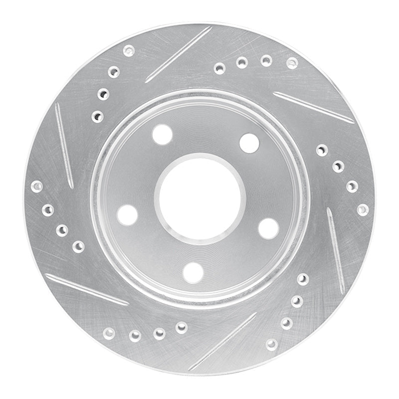 R1 Concepts 91 - 94 Toyota Previa Front Right Drilled & Slotted Silver Brake Rotor | rncEDZ - 76108R - JDMuscleSPK987614