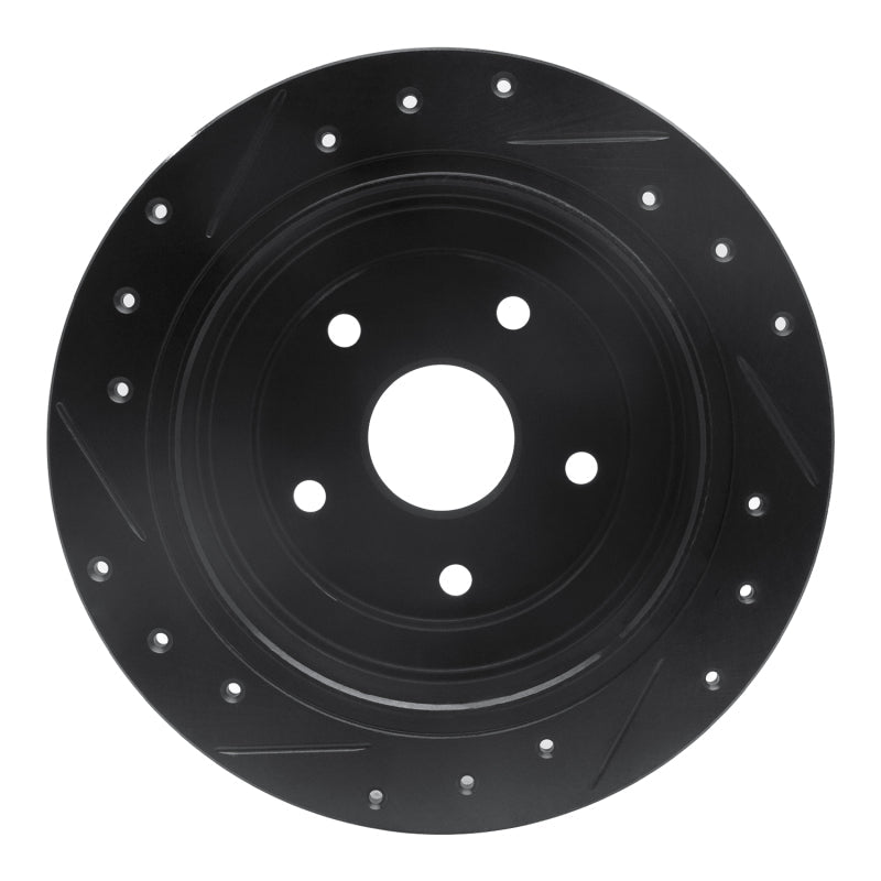 R1 Concepts 92 - 97 Subaru SVX Rear Right Drilled & Slotted Brake Rotor - Black Finish | rncECB - 13012R - JDMuscleSPK973613