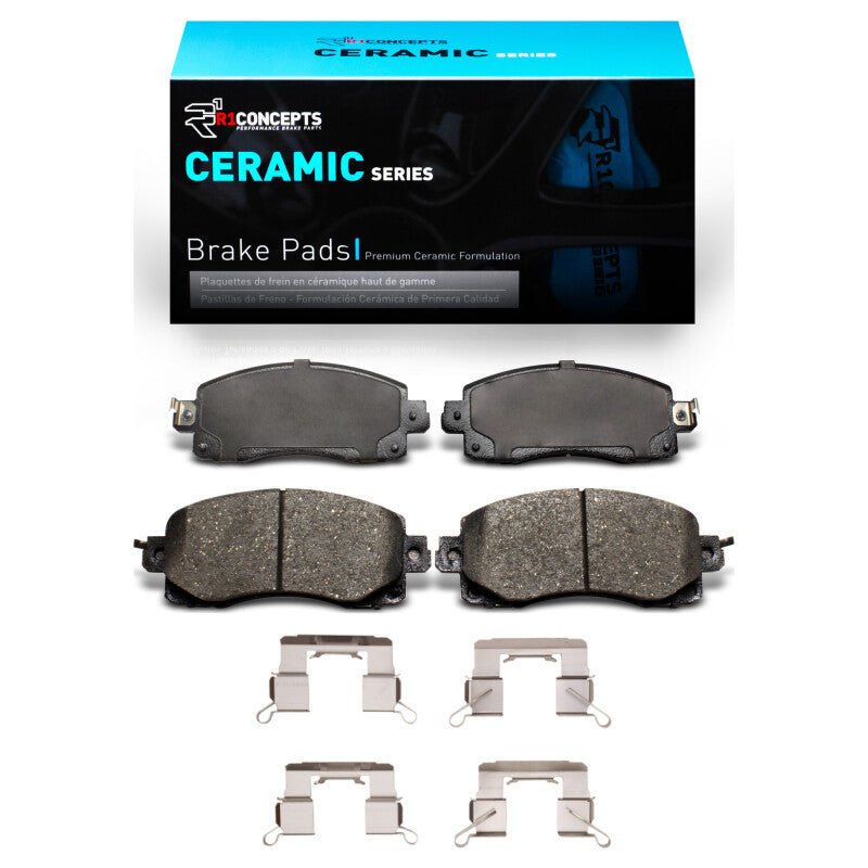 R1 Concepts Ceramic Brake Pads & Hardware Kit for 2017 - 2025 Subaru Forester – Front | rnc2310 - 2045 - 01 - JDMuscleSPK936044
