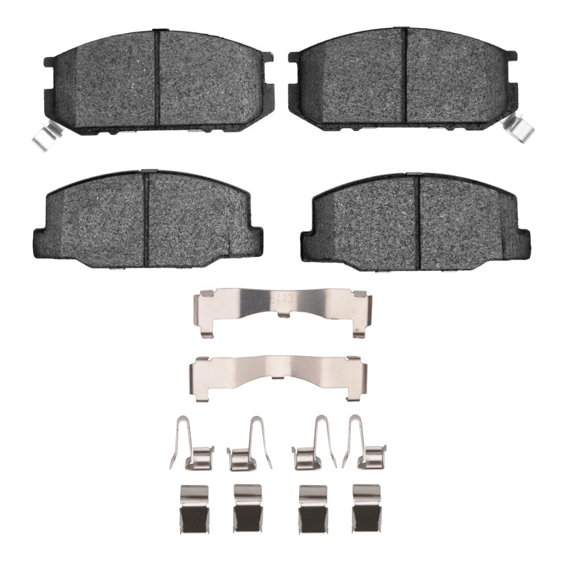 R1 Concepts Euro Ceramic Front Brake Pads and Hardware Kit for 1982 - 1985 Toyota Celica | rnc2600 - 0245 - 01 - JDMuscleSPK982195