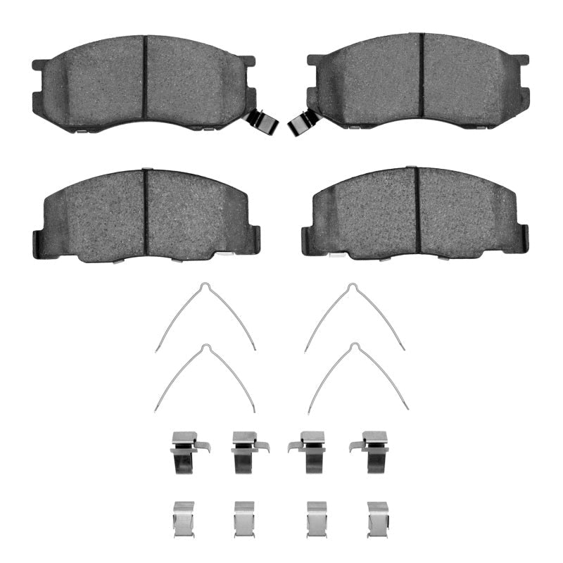 R1 Concepts Euro Ceramic Front Brake Pads and Hardware Kit for 1991 - 1997 Toyota Previa | rnc2600 - 0527 - 01 - JDMuscleSPK982202