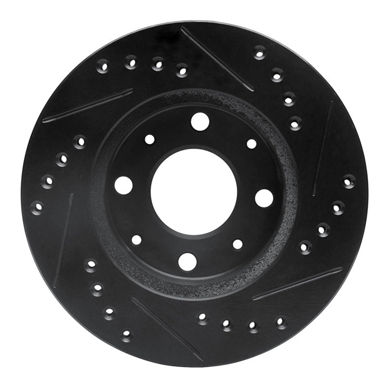 R1 Concepts Front Left Drilled & Slotted Brake Rotor for 1982 - 1983 Honda Accord Hatchback | rncECB - 59004L - JDMuscleSPK983069