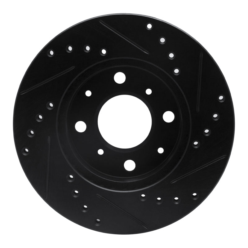 R1 Concepts Front Left Drilled & Slotted Brake Rotor for 1984 - 1990 Honda Accord Hatchback | rncECB - 59011L - JDMuscleSPK975879