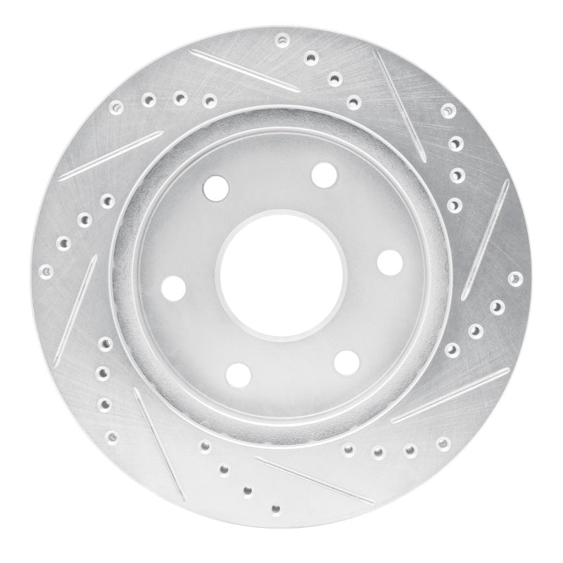R1 Concepts Front Left Drilled & Slotted Silver Brake Rotor for Toyota Hilux 2009 - 2015 | rncEDZ - 92069L - JDMuscleSPK987974