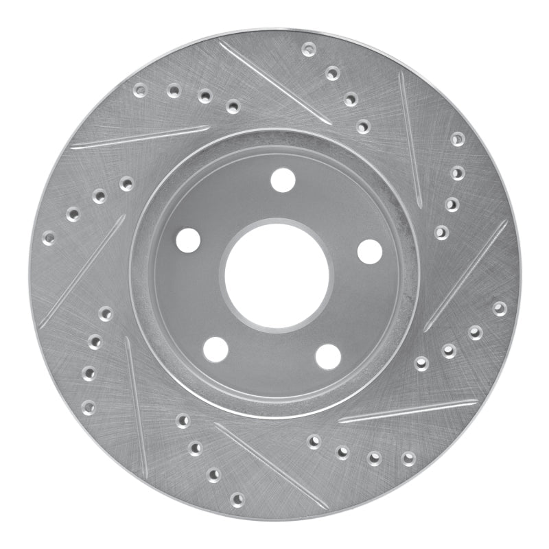 R1 Concepts Front Left Drilled & Slotted Silver Brake Rotor for Toyota Previa 1991 - 1997 | rncEDZ - 76109L - JDMuscleSPK987615