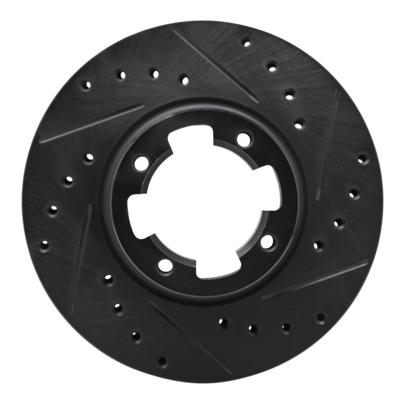 R1 Concepts Front Right Drilled & Slotted Black Brake Rotor for Subaru Brat (1983 - 1989) - Part No. rncECB - 13031R | rncECB - 13031R - JDMuscleSPK973649