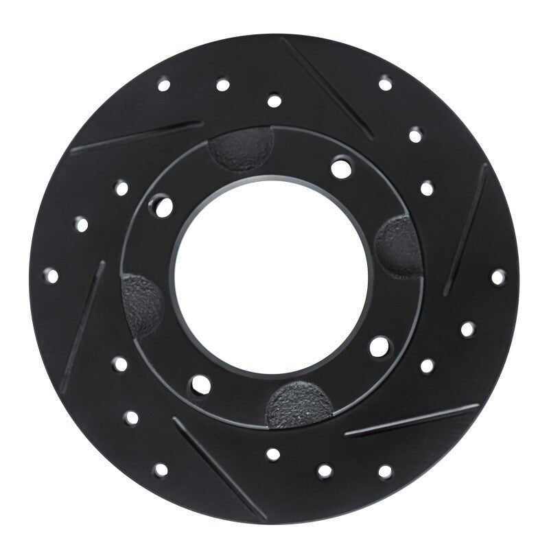 R1 Concepts Honda Accord Hatchback Front Right Drilled & Slotted Brake Rotor (1981 - 1976) - Black Finish | rncECB - 59002R - JDMuscleSPK983066