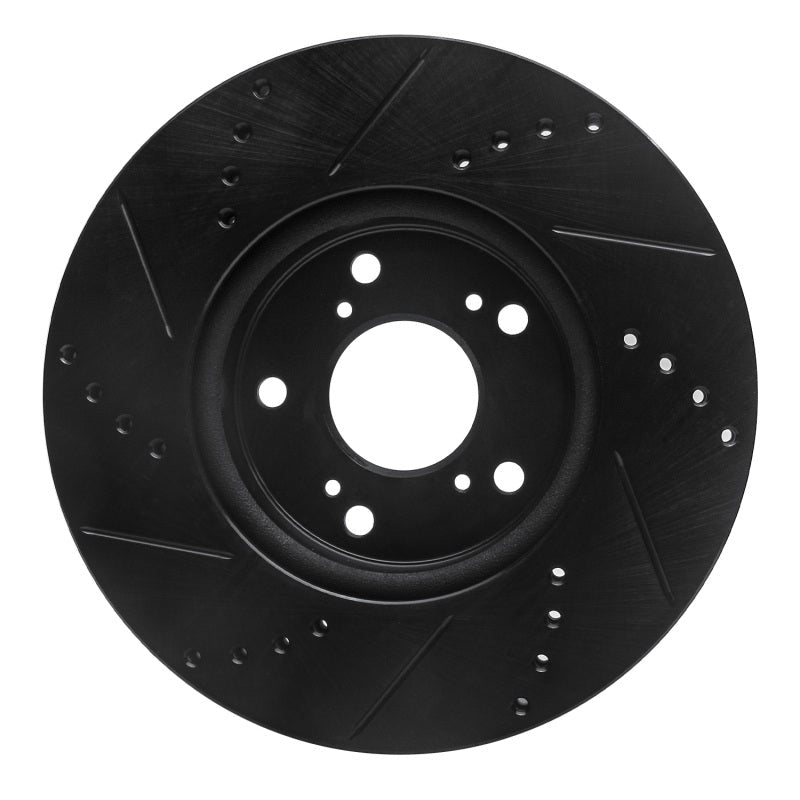 R1 Concepts Honda Civic Hatchback Front Right Drilled & Slotted Brake Rotor (Part rncECB - 59037R) | rncECB - 59037R - JDMuscleSPK975928