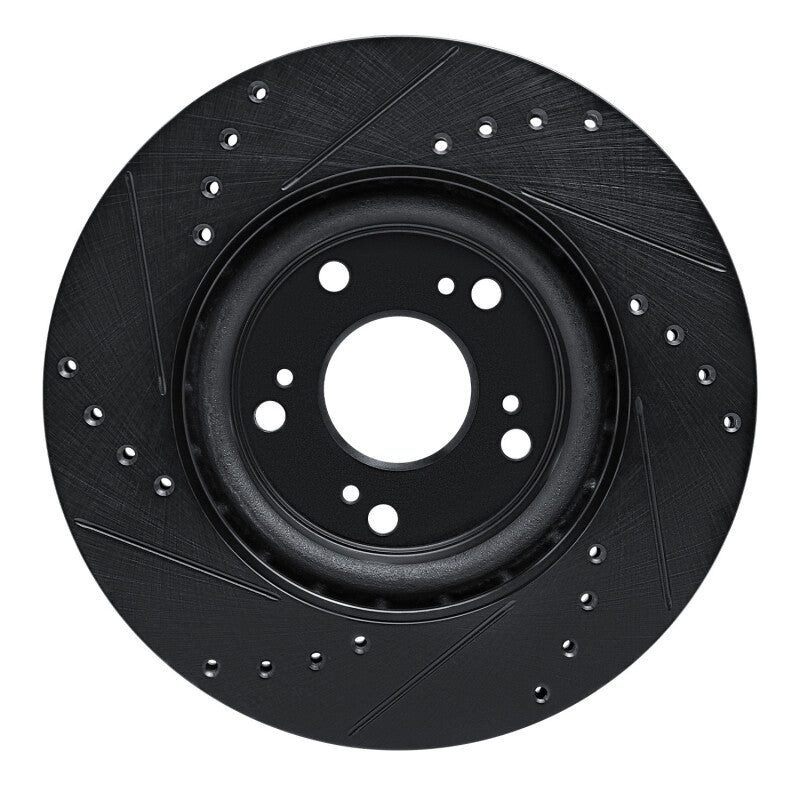 R1 Concepts Honda CR - V 2012 - 2016 Front Right Drilled & Slotted Brake Rotor | rncECB - 59057R - JDMuscleSPK975959