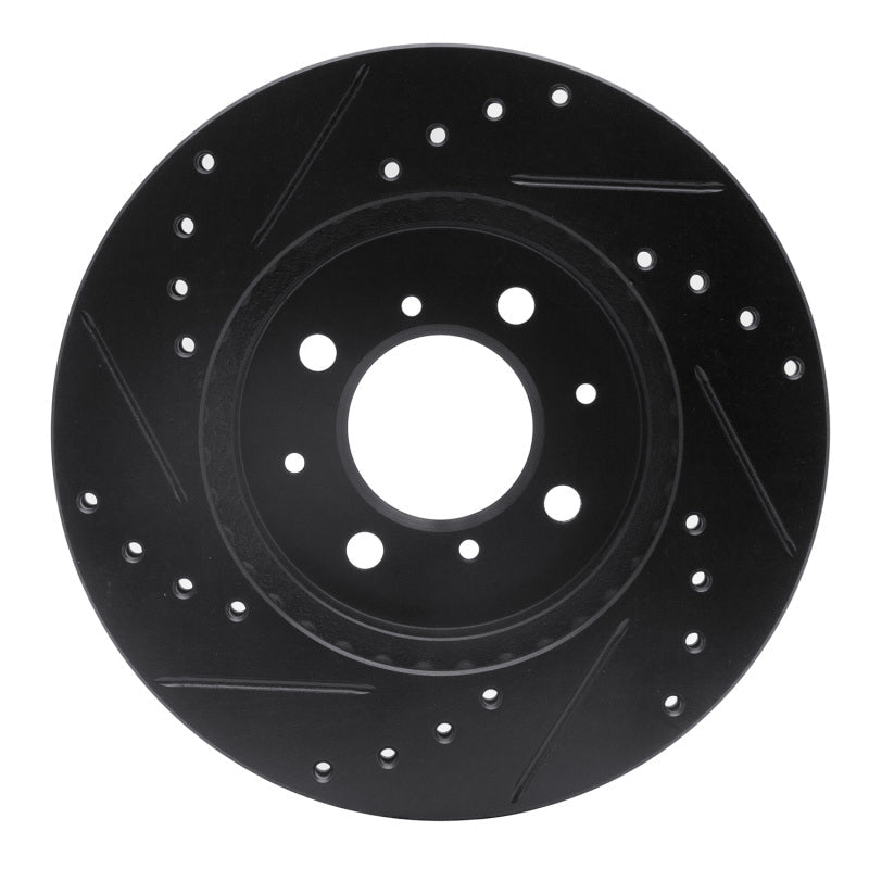 R1 Concepts Honda Fit 2015 - 2020 Front Right Drilled & Slotted Black Brake Rotor - Part Number RNC - ECB - 59038R | rncECB - 59038R - JDMuscleSPK983083