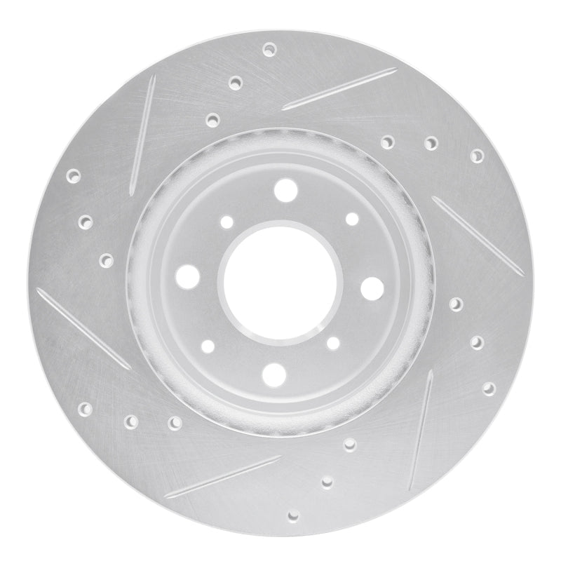 R1 Concepts Honda Fit 2015 - 2020 Front Right Drilled & Slotted Silver Brake Rotor - Part RNCEDZ - 59038R | rncEDZ - 59038R - JDMuscleSPK986466