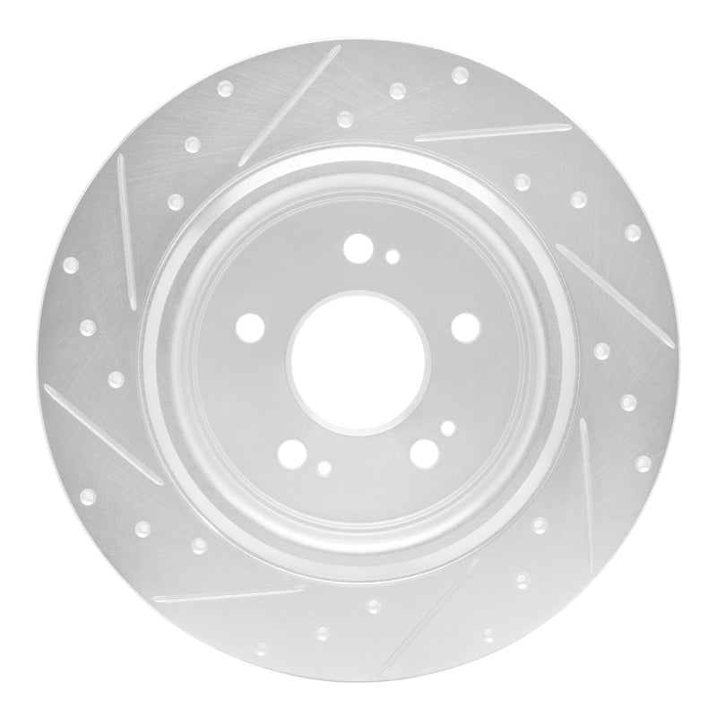 R1 Concepts Honda Odyssey Rear Right Drilled & Slotted Silver Brake Rotor (Part rncEDZ - 59066R) | rncEDZ - 59066R - JDMuscleSPK986497
