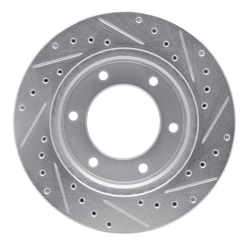 R1 Concepts Honda Passport Front Left Drilled & Slotted Brake Rotor - Silver Finish | rncEDZ - 37010L - JDMuscleSPK985189