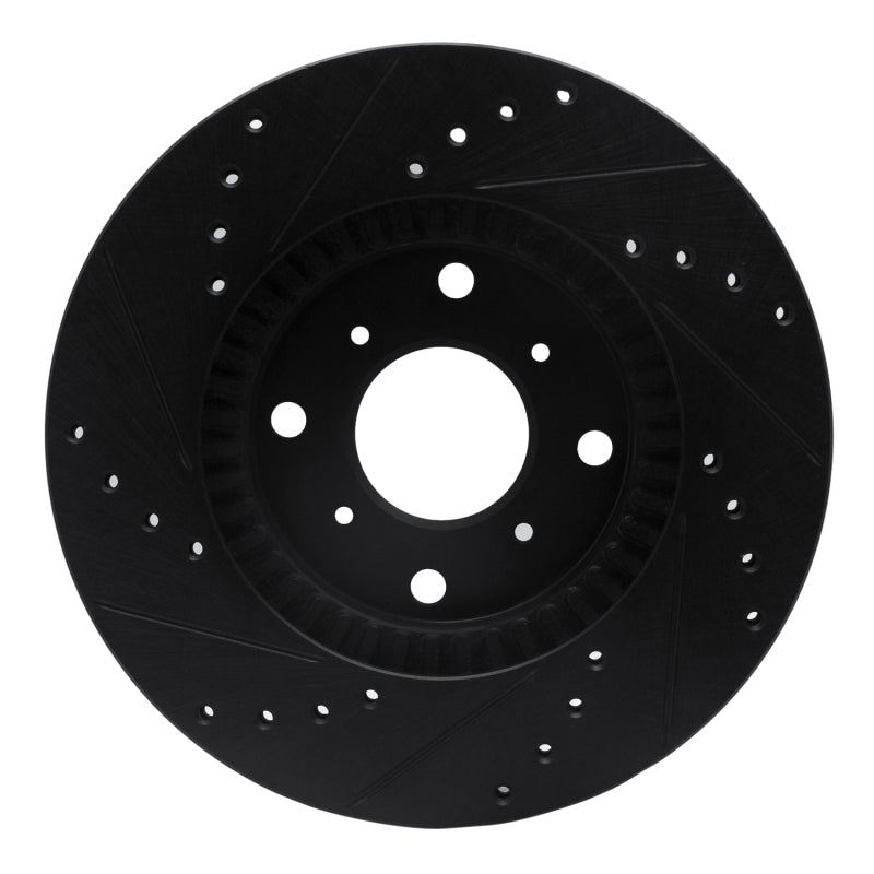 R1 Concepts Honda Prelude Front Right Drilled & Slotted Brake Rotor (Part rncECB - 59022R) | rncECB - 59022R - JDMuscleSPK975902